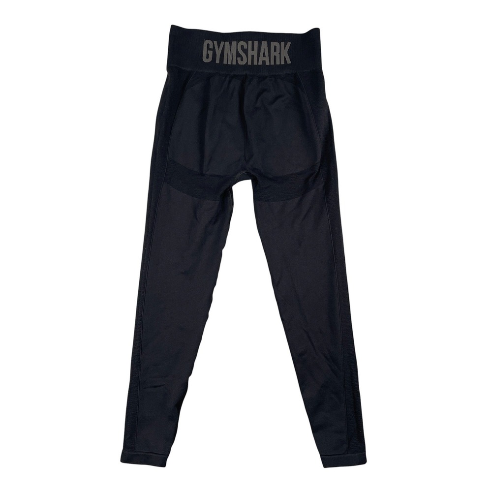 Gymshark Leggings Womens XXS Black Seamless High Waisted Rise Compression Logo